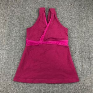 Lululemon pink deep v tank top